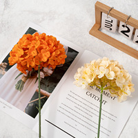 Fleurs artificielles en soie d'hortensia à tige unique, 126 pièces, de luxe - Bouquets de mariage et arrangements floraux commerciaux