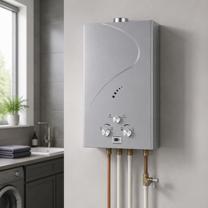 <span class=keywords><strong>Chauffe</strong></span>-<span class=keywords><strong>eau</strong></span> à gaz mural <span class=keywords><strong>instantané</strong></span> 12L, type cheminée, GPL/GN, sans réservoir, pour salle de bain et cuisine domestiques - Product Image 2