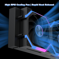 AntarcChill 240 Radiator All in One CPU Water Cooling Kit Intel AMD Compatible Custom Logo Digital Screen Wholesale Supply