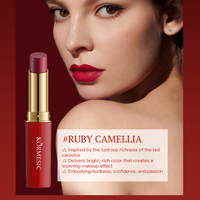 KORMESIC Marque Privée 3.5g Rouge à Lèvres Mat Effet Brume Douce Bio Coréen aux Fleurs Longue Tenue Couleur Velours Léger