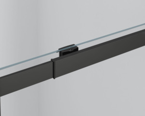 <span class=keywords><strong>Mampara</strong></span> de <span class=keywords><strong>Ducha</strong></span> Doble Corredera con Marco Rectangular de Aluminio Moderno Personalizado para Hoteles y Salas de Estar, con Pantalla de Vidrio Extensible - Product Image 5