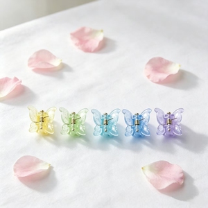Horquilla para el pelo de niña con diseño de mariposa pequeña, estilo dulce y colorido, a la moda y con personalidad, 2026, joyería al por mayor - Product Image 3