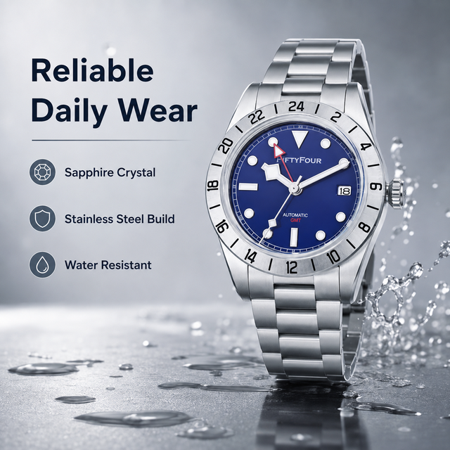 Custom Factory Luxury Stainless Steel Blue Dial Business Watch Waterproof Role Watch Men Mechanical Watch Gift