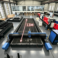 Machine de découpe laser industrielle 20000W 13M pour le traitement des métaux avec suivi automatique et aspiration des poussières pour la découpe de tôles épaisses et de structures en acier