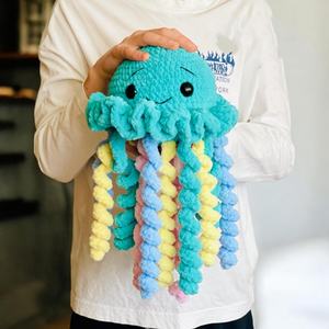 100% hecho a mano bebé ganchillo Amigurumi Animal relleno <span class=keywords><strong>pulpo</strong></span> muñeca tejer <span class=keywords><strong>pulpo</strong></span> Amigurumi ganchillo juguetes de peluche regalos de bebé - Product Image 1