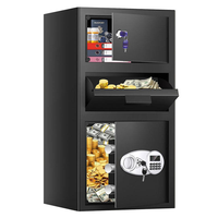 Caja Fuerte Grande para Depósitos Comerciales, Anti-Robo, con Huella Dactilar, para Guardar Llaves Rápidamente, Construcción de Acero Aleado, WeiChi WW002