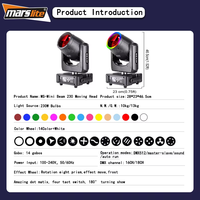 Mini Beam 230 Sharpy Light Moving Head Stage Light Beam 230 7r Cabeza Movil LED Moving Head Beam Light 230W Led pour DJ Disco
