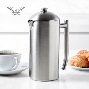 OEM Factory doppia parete <span class=keywords><strong>francese</strong></span> pressa 304 in acciaio inox <span class=keywords><strong>caffettiera</strong></span> manuale <span class=keywords><strong>caffettiera</strong></span> macchina per la casa filtro <span class=keywords><strong>caffettiera</strong></span> - Product Image 1