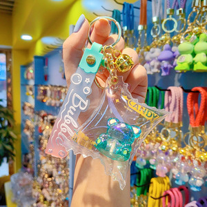 พวงกุญแจเรซิ่นรูปหมีน่ารักแบบใสและพองลมสำหรับรถยนต์ พวงกุญแจยาง ของขวัญชิ้นเล็ก พวงกุญแจสำหรับใส่ถุงขนม - Product Image 3