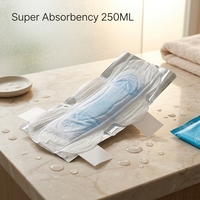 Serviette hygiénique ailée pour femme, qualité supérieure, emballage individuel, cœur en herbes, coton ultra-doux et respirant, haute absorption