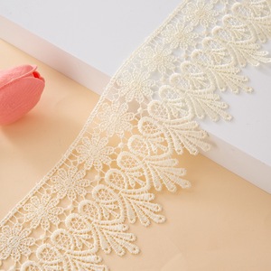 Hot bán 15yards Polyester Venise ren <span class=keywords><strong>TRIM</strong></span> cưới DIY Crafted may màu trắng và màu hồng 8.5cm/3.3inch - Product Image 4