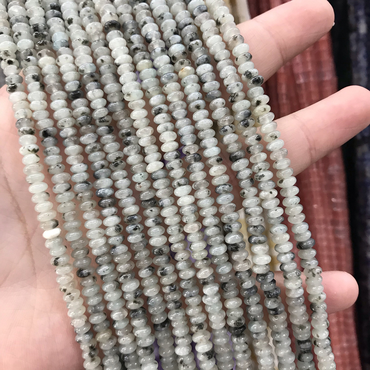 Hot Selling Natural Crystal Loose Stone Beads 2*4mm Gemstones Handmade Beads Mix Colour Polish Style for Jewelry Making