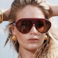 Lunettes de soleil polarisées en acétate avec logo personnalisé, monture carrée surdimensionnée vintage, protection UV400, lunettes de créateur pour hommes et femmes