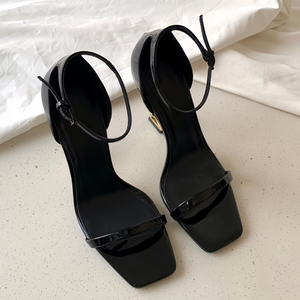 Sandalias de Tacón Alto de Diseñador de Lujo Premium, Cuero Genuino, Moda de Verano, Zapatos de Tacón Alto para Novia, para Mujer - Product Image 5