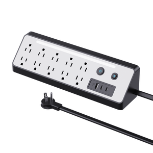 USA/Mỹ chuyển đổi tiêu chuẩn bàn <span class=keywords><strong>Power</strong></span> <span class=keywords><strong>Strip</strong></span> 10 cửa hàng với 5ft dây LED Đèn dưới bàn <span class=keywords><strong>Strip</strong></span> Đối với trang chủ ETL/UL/FCC chứng nhận - Product Image 4
