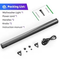 Barra de Luz LED RGB Pro 252, 40 Haces, DMX, Matriz de Escenario, para Galerías, Museos, Iluminación Comercial, Aluminio, IP20, Interior