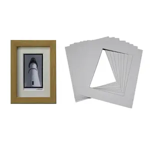 Wholesale 1.4mm thickness cream acid free paper photo frame mats board