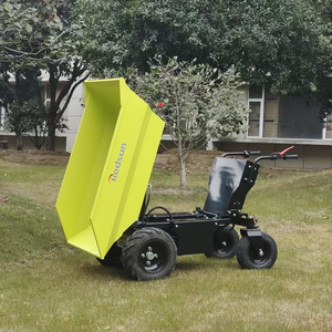 Chariot à roues <span class=keywords><strong>électrique</strong></span> (mini-dumper) de 600 kg de capacité avec batterie au plomb, auto-vidangeant, chargeur de roues, OEM, faible MOQ - Product Image 4
