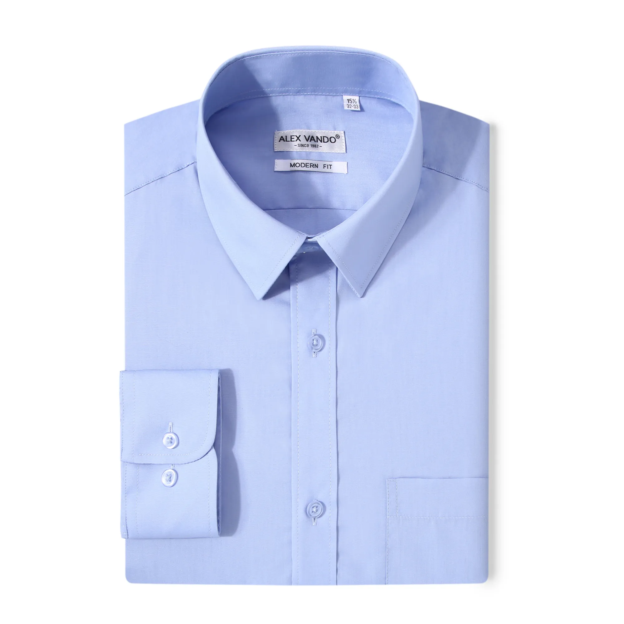 ODMOEM camisas clothing supplier men dress shirts long sleeve business light blue custom wholesale plus size men's shirts