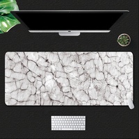 Tapis de Souris Gamer XXL 40x90 cm en Caoutchouc Marbre pour Bureau et Ordinateur, Modèle 2026 LW Personnalisé, Grand Format, Tapis de Jeu Cool