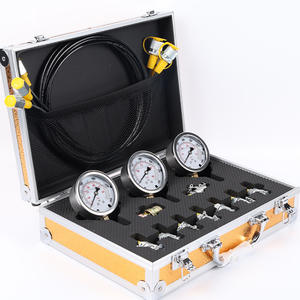 Manómetro de Presión para Excavadora Color Dorado, Venta al por Mayor de Fábrica, Instrumento de Presión de Tres Manómetros y Nueve Cabezas para Excavadoras - Product Image 4