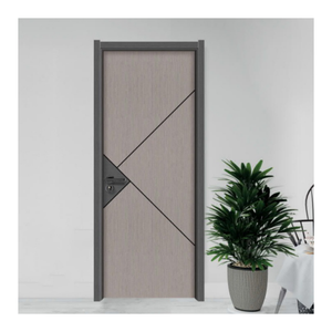 Portes en polymère WPC modernes, étanches et insonorisées, revêtement bois, portes intérieures WPC pour appartement, villa, salle de bain - Product Image 6