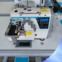 Machine à coudre surjeteuse numérique Jack C6 d'occasion, réglage automatique de l'épaisseur, machine à points de surjet haute vitesse, couture de matériaux épais
