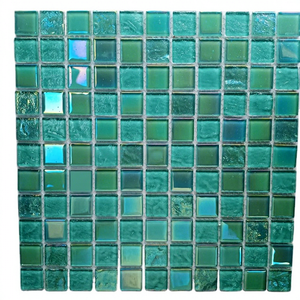 Mosaïques en verre De'Vince de grande taille, design moderne bleu cristal, pour piscine, maison, villa, hôtel, aménagement paysager et mur. - Product Image 2
