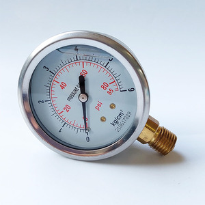 0-6KG/0-85PSI Stainless Steel Manometer Digital Glycerin Oil <strong>Filled</strong> <strong>Pressure</strong> <strong>Gauge</strong> - Product Image 4