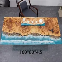 Gmart Ningbo Wohnzimmer möbel 40 Mm Inlay Kristall klar Dekorieren Couch tisch Schreibtisch lampe Epoxy Esstisch Mit Holzplatten