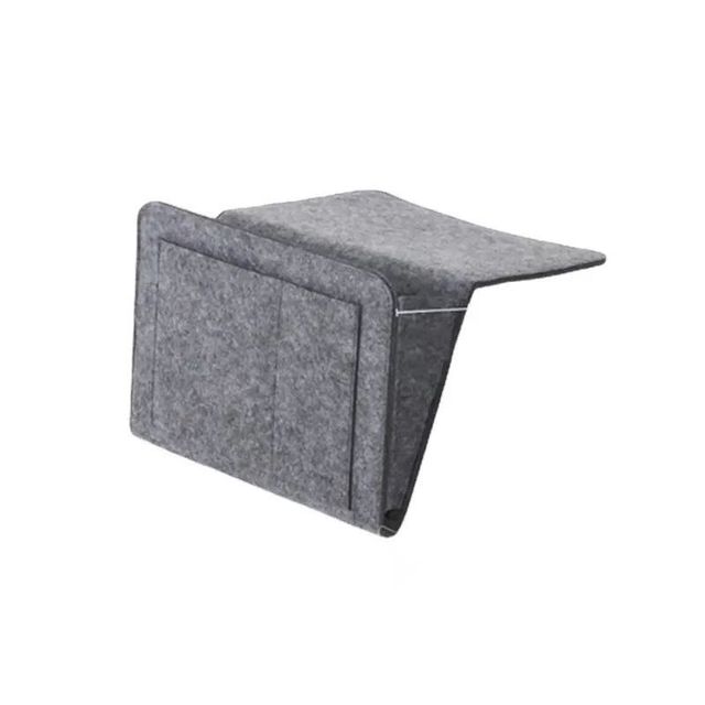 Wall Hanging Felt Storage Pocket Bedside Sofa Side Organizer Bag Remote Control Phone Holder for Bedroom Dorm