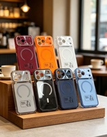 Étui de téléphone magnétique pour grande fenêtre Aurora, coque antichoc pour iPhone 18 PRO MAX, design de couleur personnalisé