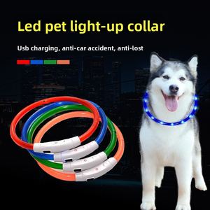Collar <span class=keywords><strong>LED</strong></span> Recargable USB-C al por Mayor, Elegante Collar de Plástico Brillante para Perros y Gatos para Seguridad Nocturna - Product Image 5