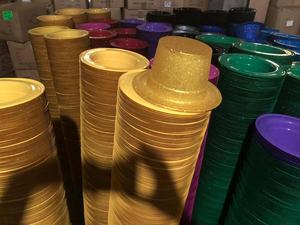 หมวกพลาสติกสไตล์นักมายากลสำหรับแต่งกาย พร้อมพิมพ์ลายตัวอักษรแบบเรียบง่าย สำหรับงานปีใหม่ คริสต์มาส และปาร์ตี้ฮาโลวีน - Product Image 5