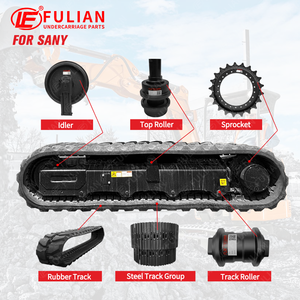 ชิ้นส่วนช่วงล่างของรถขุดขนาดเล็ก 40L / 450MM กลุ่มรางเหล็กสําหรับ Sany SY80 - Product Image 3