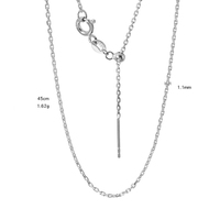 Super Soldes de Septembre : Collier en Argent Sterling 925 Plaqué Or 18K, Maillons Câble, Étanche, Anti-ternissement, Bijou Tendance Unisexe