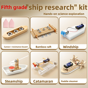 ชุดทดลองวิทยาศาสตร์ระดับประถ<span class=keywords><strong>ม</strong></span>ศึกษาปีที่ 5 - ชุดสร้างเรือ วัสดุลอยน้ำ/จมน้ำ แพไม้ไผ่ แบบจำลองเรือพลังลม - Product Image 3