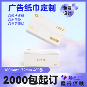 Servilletas de Papel Personalizadas 172mmx180mm 480 Hojas 2 Capas Pulpa de Madera Virgen Impresas para Gasolineras Bancos Restaurantes - Product Image 5