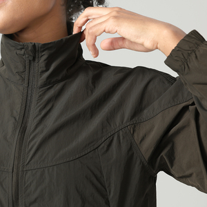 Deportes al aire libre cremallera Chaqueta <span class=keywords><strong>de</strong></span> carrera resistente al <span class=keywords><strong>agua</strong></span> Hiking Windbreaker Chaqueta Mujeres con bolsillo - Product Image 5