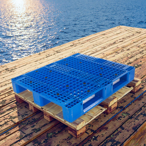 Palette de déversement européenne en plastique PE certifiée <span class=keywords><strong>ISO</strong></span>/CE Grille Tianzi 1200x1200mm Recyclé robuste à face unique Entrée 4T Durable - Product Image 3