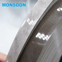 Bande de chant PVC autocollante écologique MONSOON OEM, finition brillante, épaisseur 0,4-3,0 mm, largeur 12-54 mm