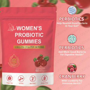 Gommes probiotiques pour femmes de marque privée OEM Enzymes digestives et vitamines gommeuses Supplément de santé Suppléments à base de plantes - Product Image 1