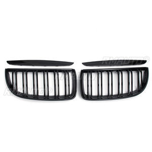 Grilles de calandre avant - Double ligne pour BMW E90 E91 323I 328I 335I 330I 325I Série 3 2005-2008 Noir brillant - Product Image 2