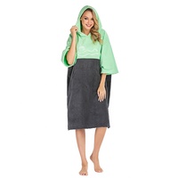 Serviette de plage, poncho à capuche pour la piscine et le Surf