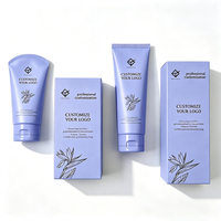 Tube en plastique PE vide personnalisé avec logo imprimé pour cosmétiques, crème pour le visage, lotion, emballage de soins de la peau, tube à presser avec boîte