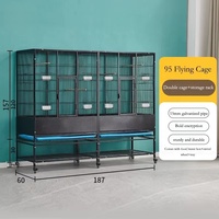 Nouvelle Cage d'élevage en Métal Grande Taille pour Perroquets et Pigeons, Compatible Canaris, Design Durable et Écologique
