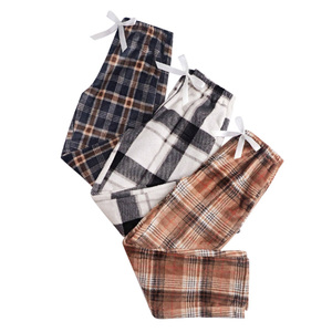 بنطلون بيجامة من الفلانيل المربع للجنسين، ناعم للغاية ودافئ، مناسب للخريف/الربيع/الشتاء - Product Image 2