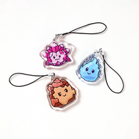 Porte-clés en acrylique transparent personnalisables sans minimum de commande, breloques pour téléphone One Piece Anime & Cartoon, en plastique