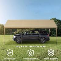 OEM/ODM Outdoor Stahl Schwerlast 20x20 Tragbares Faltbares Auto-Schutzdach mit Pulverbeschichtetem Rahmen für Autoparkplätze