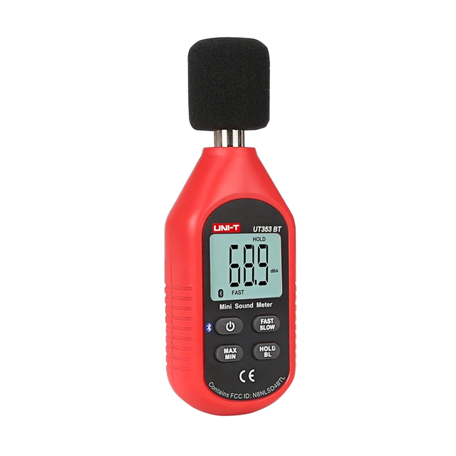UNI-T UT353BT Digital Decibel Meter 30-130dB Audio Noise Level Instrument IOS/Android App Backlit LCD Fast/Slow Data Hold